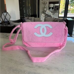GWP Chanel Precision VIP/Novelty Teddy Plus Pink Shoulder/Crossbody Bag.